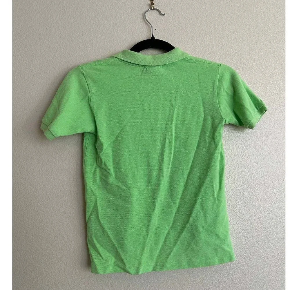 Polo Ralph Lauren Lime Green Pique Polo Boys 6 Preppy Classic Pony Logo
